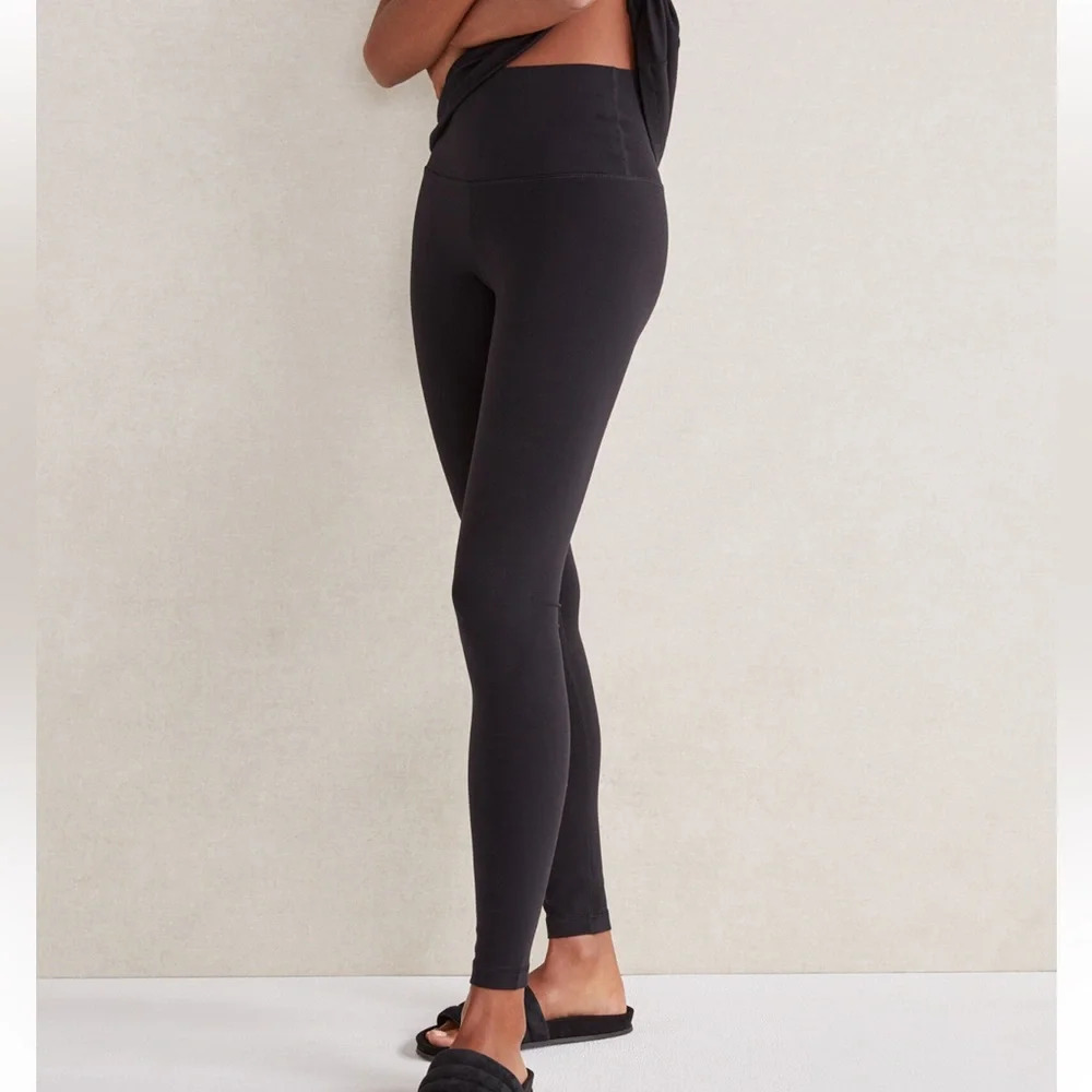 Haven Well Within Talbots Black High Waist Balance Leggings Yoga Sz XL
